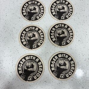 Volcom Rager with a Reason Set of 6 Coasters